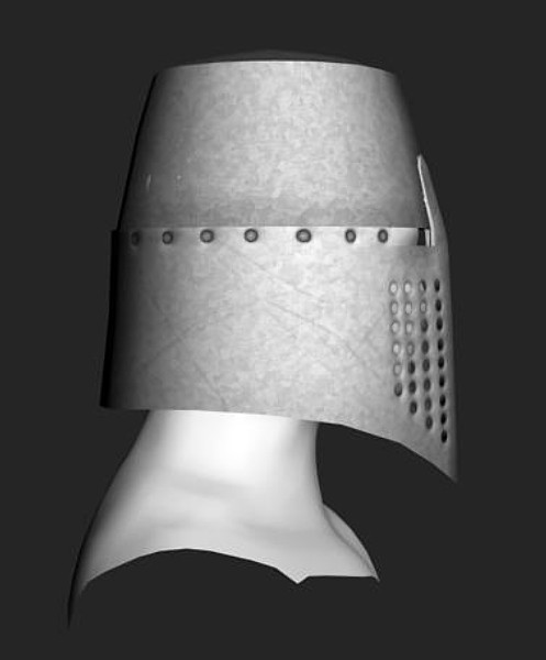 3d helmet model - Crusader Helmet by Grizzly3D